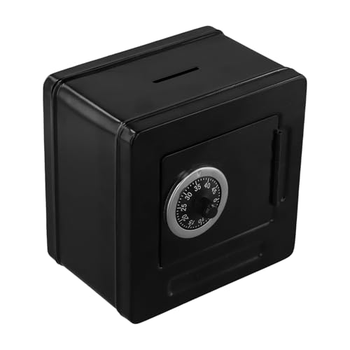 Caja Fuerte Pequeña 13,2x13,2x9cm, Caja de Caudales con Cerradura, Impermeable, Caja Dinero Metalica, Portatil Caja de Seguridad para Transportar Dinero Billetes Monedas Casa Oficina Eventos