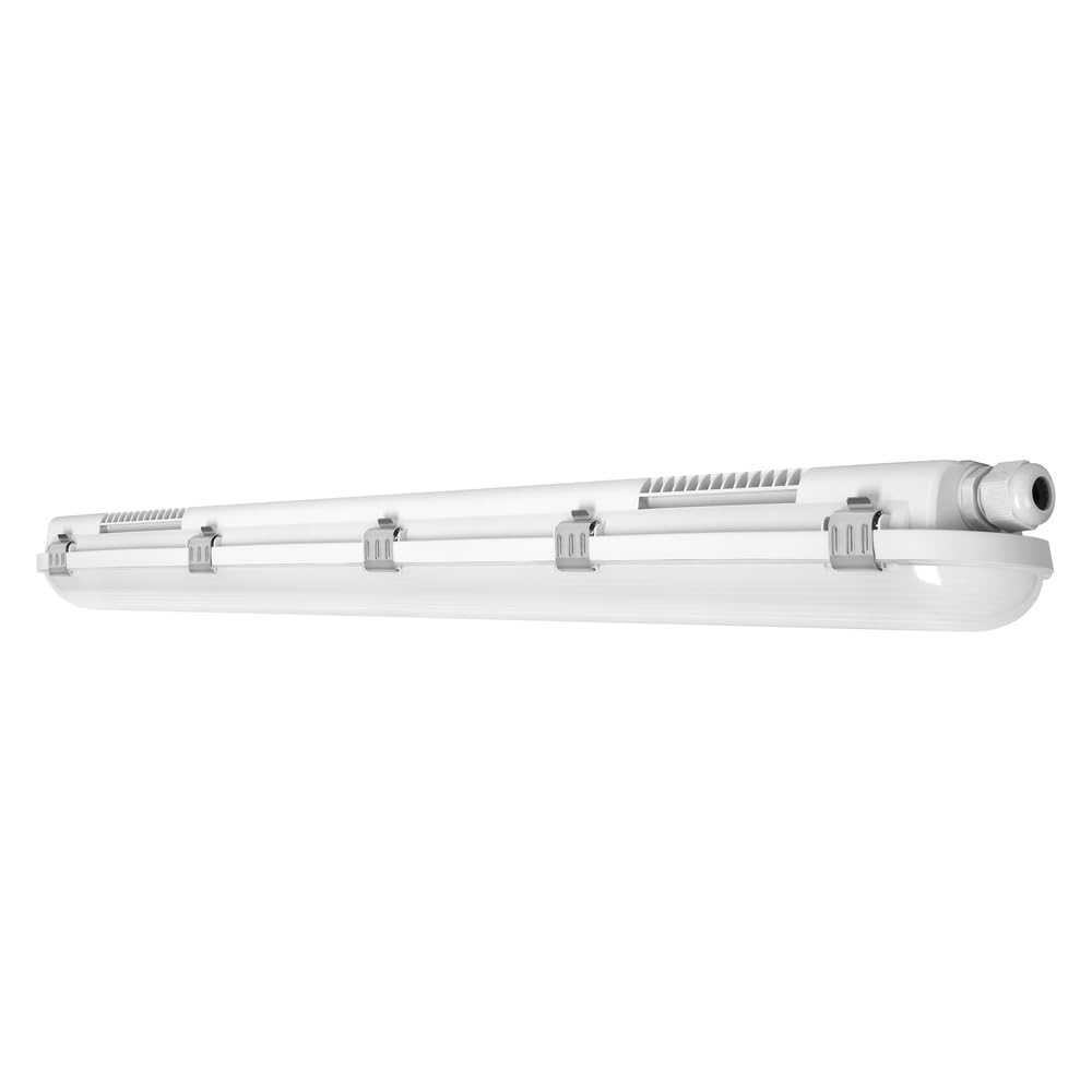 LEDVANCE Feuchtraumleuchte LED: für Decke/Wand, DAMP PROOF VALUE, 40 W, 220…240 V, Ausstrahlungswinkel: 115, Cool White, 4000 K, Gehäusematerial: Polycarbonat (PC), IP65, 1-er-Pack
