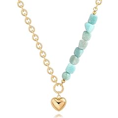 gold heart amazonite