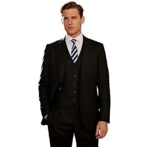 mintgreen Mens Suits 3 Piece Slim Fit Single Breasted One Button Business Wedding Suit Set Blazer & Waistcoat & Pants