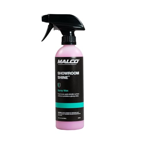 Malco Showroom Shine Spray Car Wax – Best Car Wax Spray for Professional Finish/Easy to Use Instant Detailer/Cleans and Waxes Painted Surfaces, Metal and Glass / 16oz. (110416)