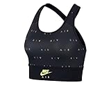 Sportware NIKE Swoosh NK Air Bra PRT LL, Mujer, Black/Volt, XS