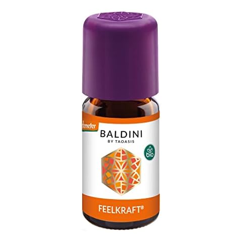 Baldini Feelkraft BIO, Bio Duftmischung mit 100 % naturreinen ätherischen Ölen und Alkohol, Ölmischung mit Lemongras, Limette und Orange Cover