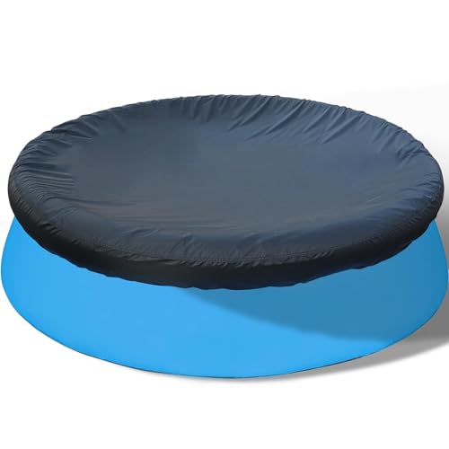 SAFANA 6ft Inflatable Pool Covers for Above Ground Pools [ Cover Diameter: 6ft ] Round Pool Cover for Inflatable Easy Set Pool with Elastic Band, Swimming Pool Windproof Dustproof