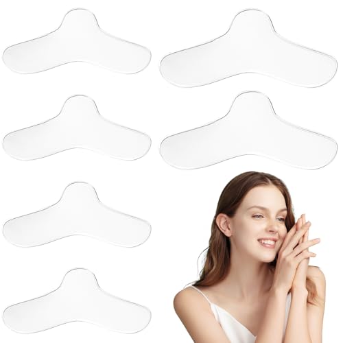 KIPTVO 6PCS Nasal Pads for CPAP Clear Silicone Gel Pad Nose Pad Protector Comfortable Reusable Mask Cushions Pads Adaptable to Most Nose Curves