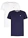 Produktbild Tommy Jeans Herren T-Shirt Kurzarm TJM Slim Slim Fit, Mehrfarbig (White/Twilight Navy), L