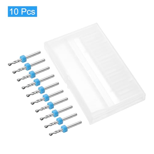 QUARKZMAN Micro Bohrer 2,95mm Wolframkarbid Drehwerkzeug Schmuck CNC Gravur Print Leiterplatte Mikro Bohrer 1/8 Zoll Schaft 10 Stück
