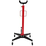 Hydraulic Lift Manual Transmission Jack Stand 1100Lbs Foot Pump Spring Loaded Red