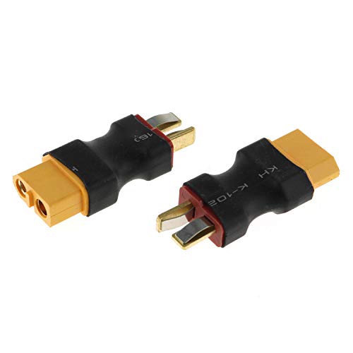 Adaptador inalámbrico XT60 hembra a T macho 2 unidades miniatura 5