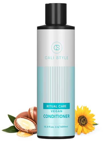 Cali Style Ritual Care Vegan Conditioner | 5-in-1 Benefits - Moisturizing, Hydrating, Defrizz, Nourishing, & Softening | With Argan Oil, Green Tea & Olive Oil | No Paraben & Sulfate (16.9 Fl. Oz)