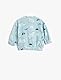 Koton Babyboy Soft Touch Polar Bear Printed Sweatshirt Long Sleeve Elastic Cuffs