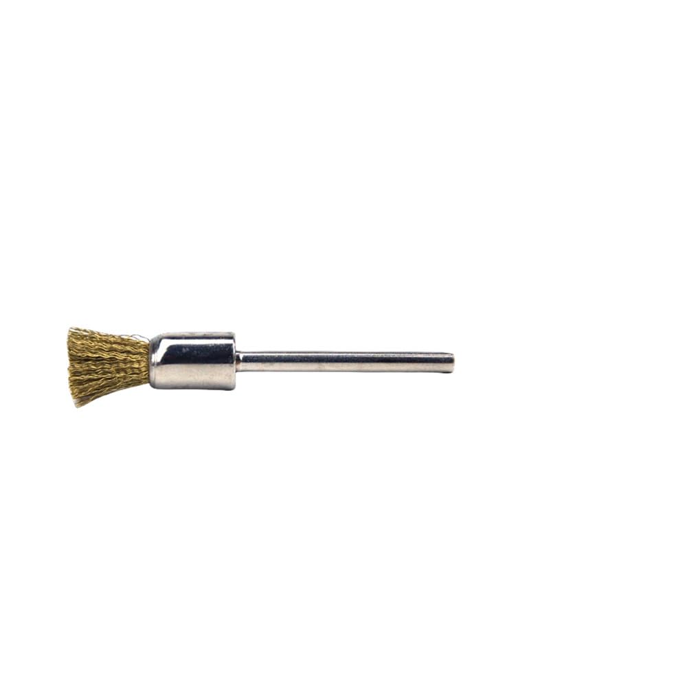10 szt. 3 mm szczotka druciana mosiężna 5 mm 8 mm średnica szczotka polerska do wiertarki metalowej usuwanie rdzy narzędzia obrotowe, 8 mm trzonek, 10 szt., 1