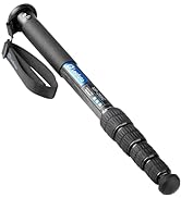 Leofoto MP-285C 5 Section CF Travel Monopod Carbon Fiber 60" Tall 17" Folded 1/4" & 3/8"