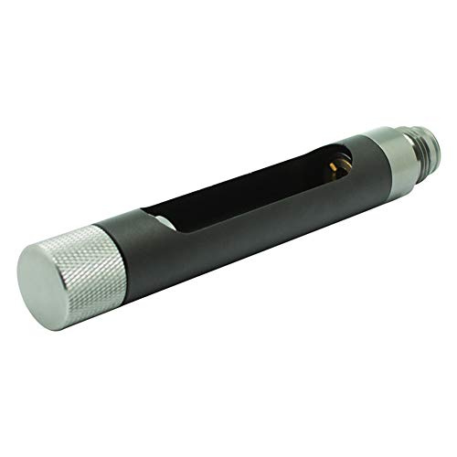 Gurlleu Paintball Quick Change 12G Co2 Valve Cartridge Adapter (Black And Silver W/ G1/2 Threads) #TOP2