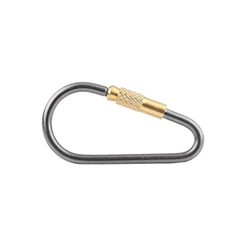 Titanium Alloy D, Backpack Hang Buckle Screw Lock Carabiner Shape Camping Key Ring Brass Snap Clip Keychain Hook Padlock - Image 4