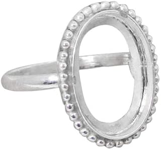 925 Sterling Silver Bezel Cup For Oval Ring Making Designer Metal Casting For Ring Setting Holder Colet For Oval Gemstone