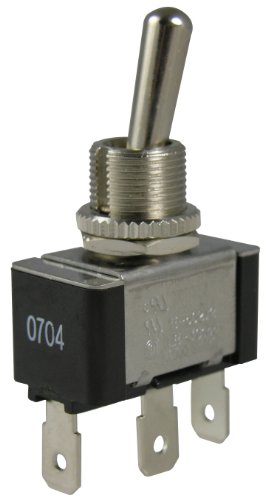 Gardner Bender GSW-120 Electrical Toggle Switch, SPST, ON-OFF-ON, 20 A/125V AC, Spade Terminal