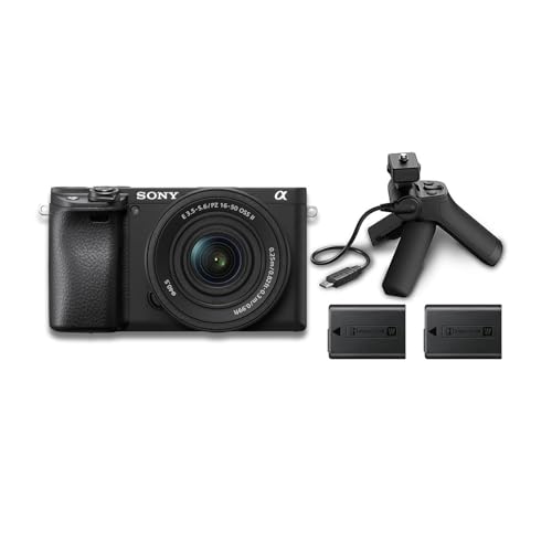 Sony a6400 Mirrorless Camera with 16-50mm f/3.5-5.6 II Lens and Shooting Grip Kit