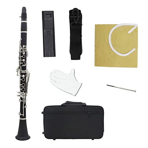 KLKL clarinete B Clarinete Plano Ebonite Chave De BB (B Flat) Clarinete 17 Sistema De Teclas Com Cas