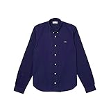 Algodón pinpoint premium Lacoste CH1843 Camisa, Marine, S/M para Hombre