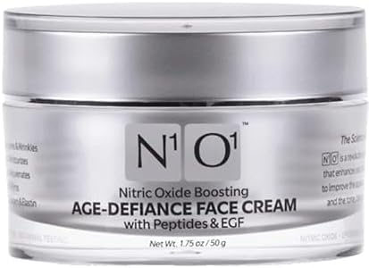N1O1 Nitric Oxide Anti Aging Face Cream/Complex Peptides, Epidermal Growth Factor, Collagen & Elastin Boosting, Pore Minimize