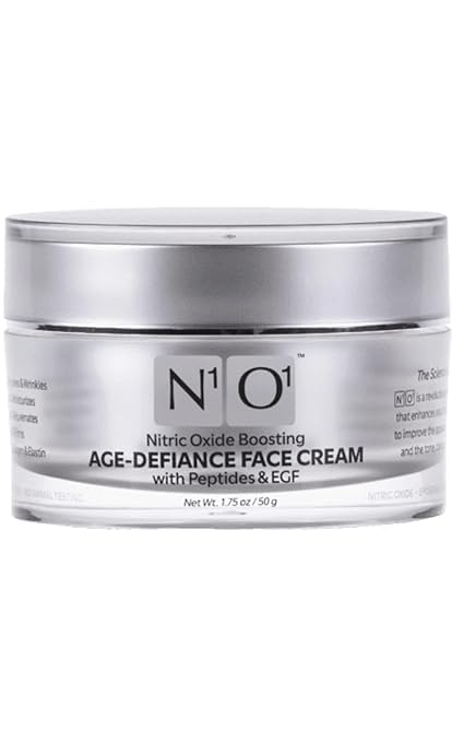 N1O1 Nitric Oxide Anti Aging Face Cream/Complex Peptides, Epidermal Growth Factor, Collagen & Elastin Boosting, Pore Minimize
