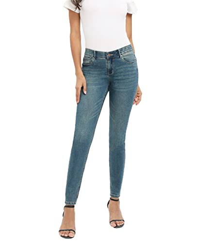 MetHera Women's Le Mel Classic Mid Rise Stretch Skinny Shaping