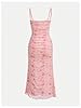 WDIRARA Girl's Floral Print Square Neck Mesh Sleev... #1