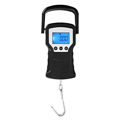 Preisvergleich Produktbild pasamer Reisewaage, Gepäckwaage, Aufhängehaken ABS LCD-Digitalanzeige Tragbare hochauflösende Waage für das Reisefischen