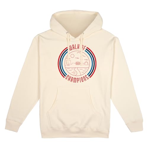 USCAPE Mississippi Ole Miss Rebels Standard Hoodie - Fleece Unisex Officially Licensed NCAA Men's and Women's Hoodie, Bone - Large