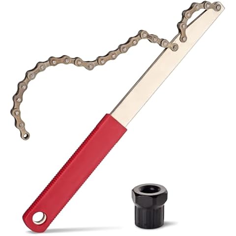 COTOUXKER Bike Cassette Removal Tool, Bicycle Cassette Tool with Chain Whip and Lockring for MTB Freewheel Removal and Repair Cover