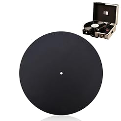 Jeanoko 1PCS Turntable Mat 12″ with 1.5MM Thickness,for Reduce Vibration,Leather Turntable Slipmat,Record Player Mat - Les Beatles, Paul McCartney, John Lennon, RIngo Starr, George Harrison