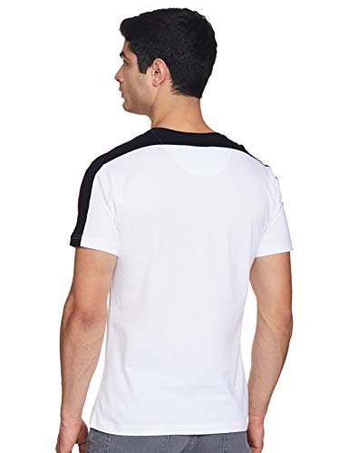 Image of Max Men's Printed Slim Fit Crew Neck T-Shirt