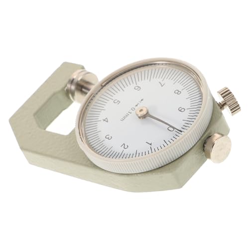 Calibrador de espesores de cuero MAGICLULU, herramienta de medición de precisión para cuero, fabricado en hierro, rango 0-10 mm miniatura 1