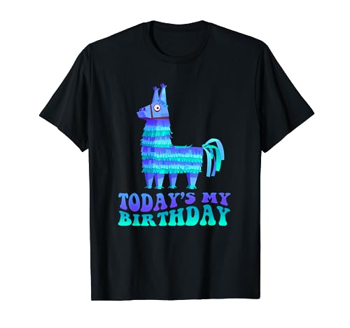 Todays My Birthday Llama Birthday Party Boys T-Shirt