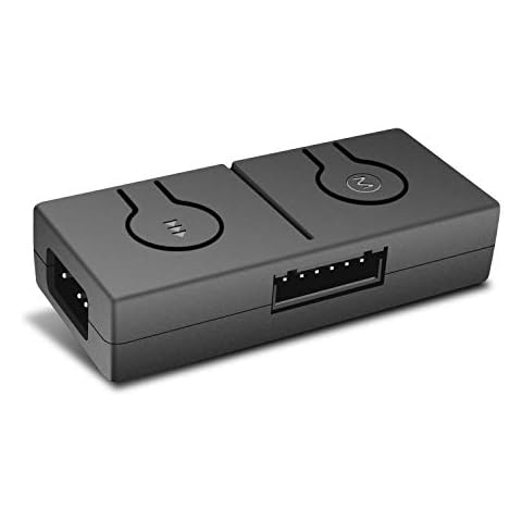 EZDIY-FAB 12V to 5V RGB Converter, 3-Way Splitter, SATA Connector, 50 Color Modes, 100x 5V LEDs Cover