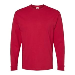 Hanes Essential-T 100% Cotton Long Sleeve T-Shirt 5286