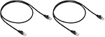 Amazon Basics RJ45 Cat-6 Ethernet Patch Internet Cable - 3 Feet (0.9 Meters) (Pack of 2)