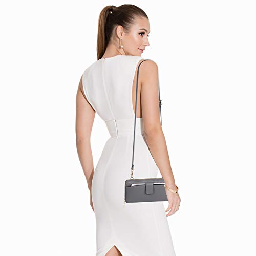 Image of K . A Womens Wristlet Wallet Crossbody Bag Cellphone Purse Handbag RFID Card Slots 2 Strap Wrist