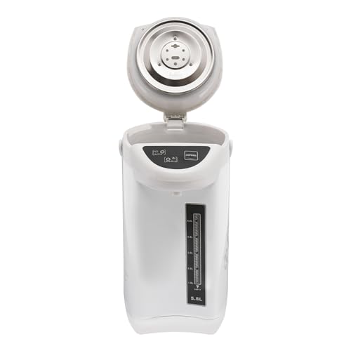 Tetera eléctrica comercial 4L acero inoxidable blanca miniatura 5