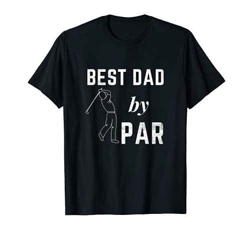 Uomo Giocatore di golf Sport Best Dad By Par Funny Golfer Golfer Maglietta