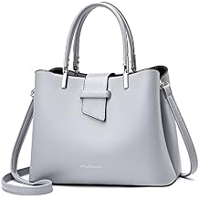 Fashion Handbag Purses Women Top-Handle Bags Ladies Crossbody Bag Satchel PU Leather Shoulder Tote Bags Gray