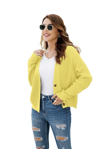 Image of TASAMO Womens Cardigan Sweaters 2026 Fall Cropped Lightweight Sweater