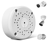 Universal Bullet Security Camera Junction Box, Metal Mount Bracket Base for IP & CCTV Cameras, Waterproof Hide Cable Junction Box
