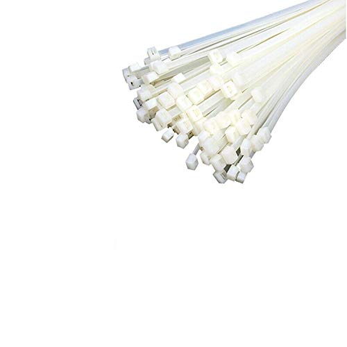 250 X 7,6 Mm Kabelbinder – Weiß / Natur, PA 6.6 Industriequalität, 50–5000 Stück
