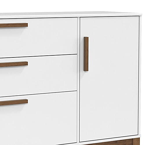 Comoda Nature Com Porta Matic Branco Eco Wood 19928 Quarto