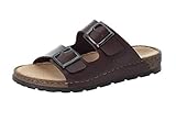 weiches Fussbett Rieker Herren 25690 Slipper, Braun, 47 EU
