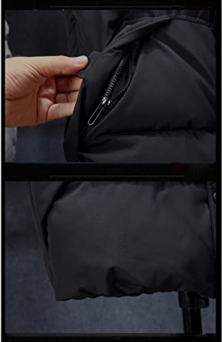 Chaleco acolchado ligero de invierno con capucha y cremallera para hombre 2