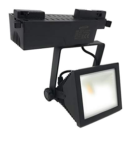 Vetrineinrete® 2 Proyector LED COB de riel 30 W Foco luz blanca 6500 K natural 4000 K orientable de techo Cover