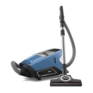 Miele Blizzard CX1 TurboTeam Bagless Canister Vacuum Cleaner with High Suction Vortex Technology, TurboTeQ Floorhead and Parquet Twister Floorhead, 1200W, Tech Blue - 41KCE042USA - 5 Year Warranty